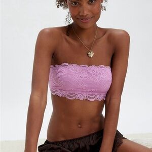 Free People Lace Bandeau - Lavender